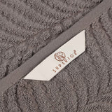Zero Twist Cotton Solid and Jacquard Bath Towel Set of 4
