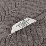 Zero Twist Cotton Solid and Jacquard Bath Towel Set of 4