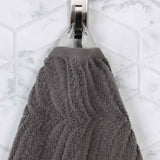 Zero Twist Cotton Solid and Jacquard Bath Towel Set of 4