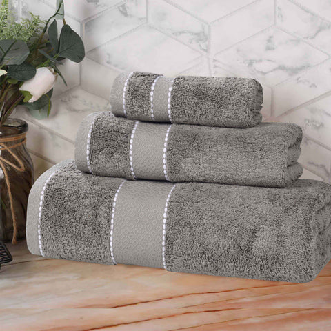 Egyptian Giza Cotton Plush Soft Towel Set 3 Piece