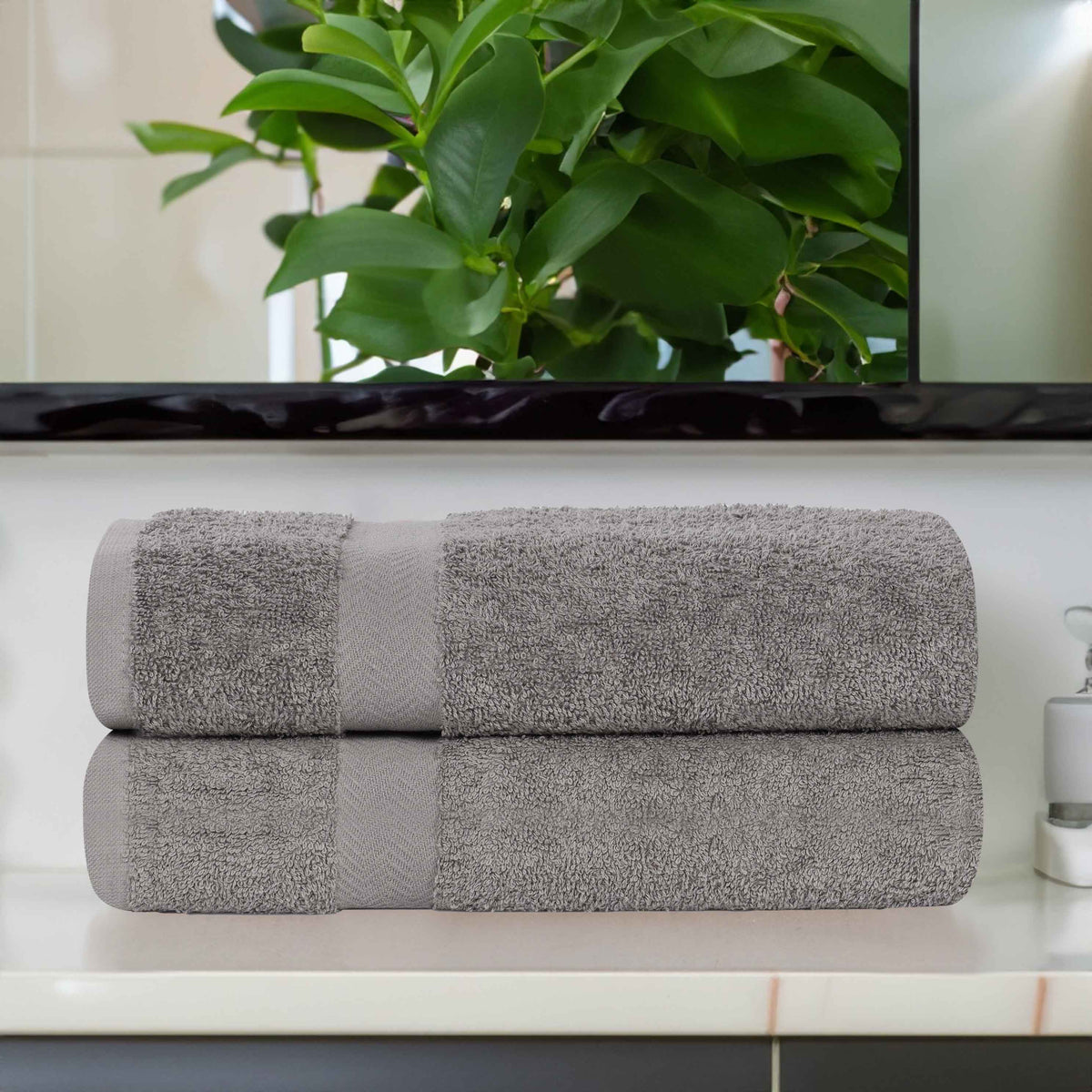 Cotton Eco-Friendly Bathroom Essentials 2 Piece Bath Sheet Set