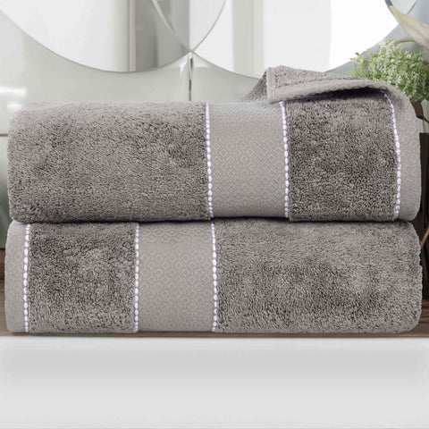 Giza Egyptian Cotton Bath Sheet Set - 2 Piece, Ultra Plush, Niles