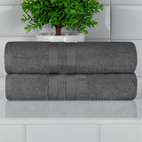 Ultra-Soft Cotton Solid Medium Weight Absorbent Bath Towel Set of 2