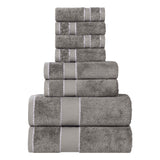 Niles Egyptian Giza Cotton Plush Heavyweight Soft 8 Piece Towel Set