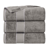 Giza Cotton Plush Absorbent Bath Towel Set of 3