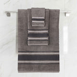 Sadie Zero Twist Cotton Solid Absorbent 3 Piece Towel Set