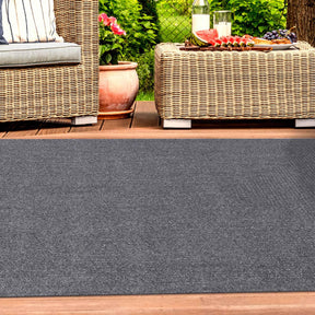 Bohemian Indoor Outdoor Rugs Solid Rectangle Braided Area Rug