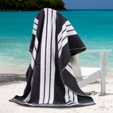 Striped Oversized Cotton Beach Towel Set of 2, 4, or 6 Piece