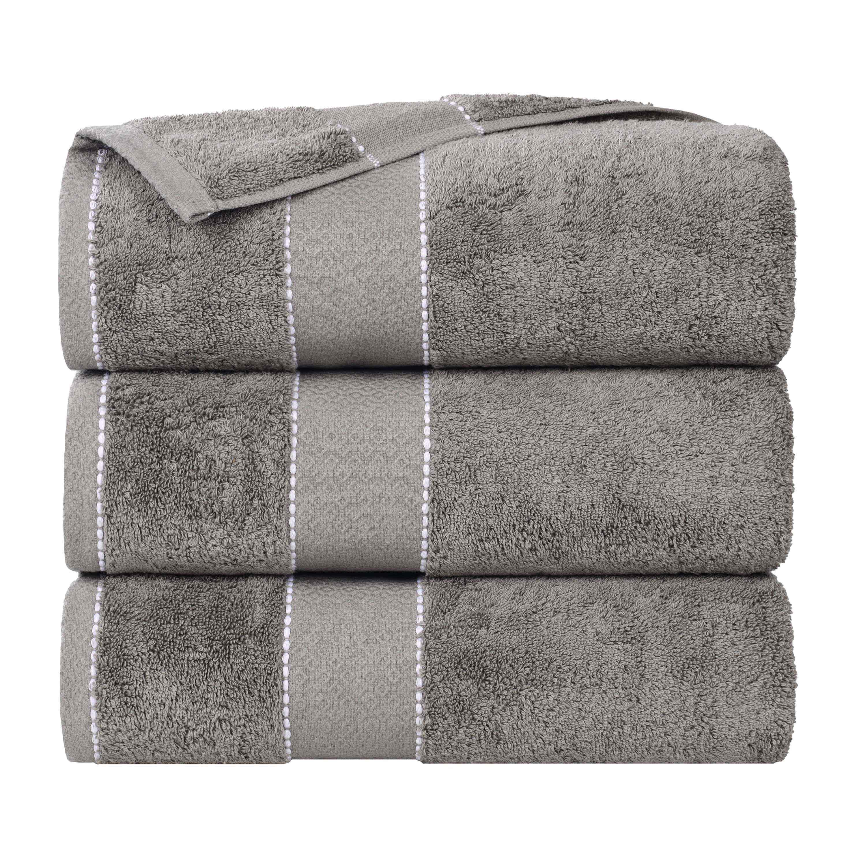 Giza Cotton Plush Absorbent Bath Towel Set of 3
