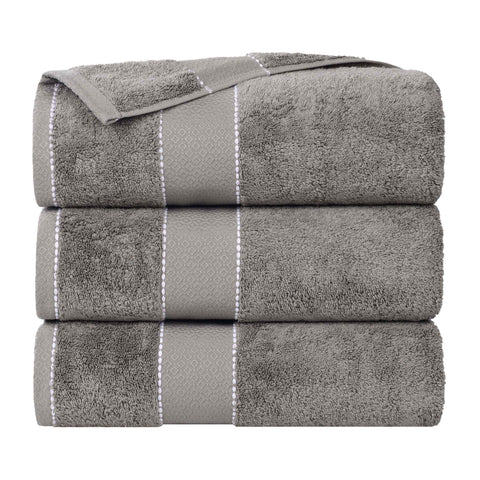 Giza Cotton Plush Absorbent Bath Towel Set of 3