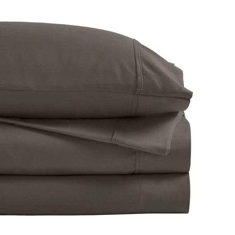 1200 Thread Count Cotton Rich Bed Sheet Set Solid Deep Pocket