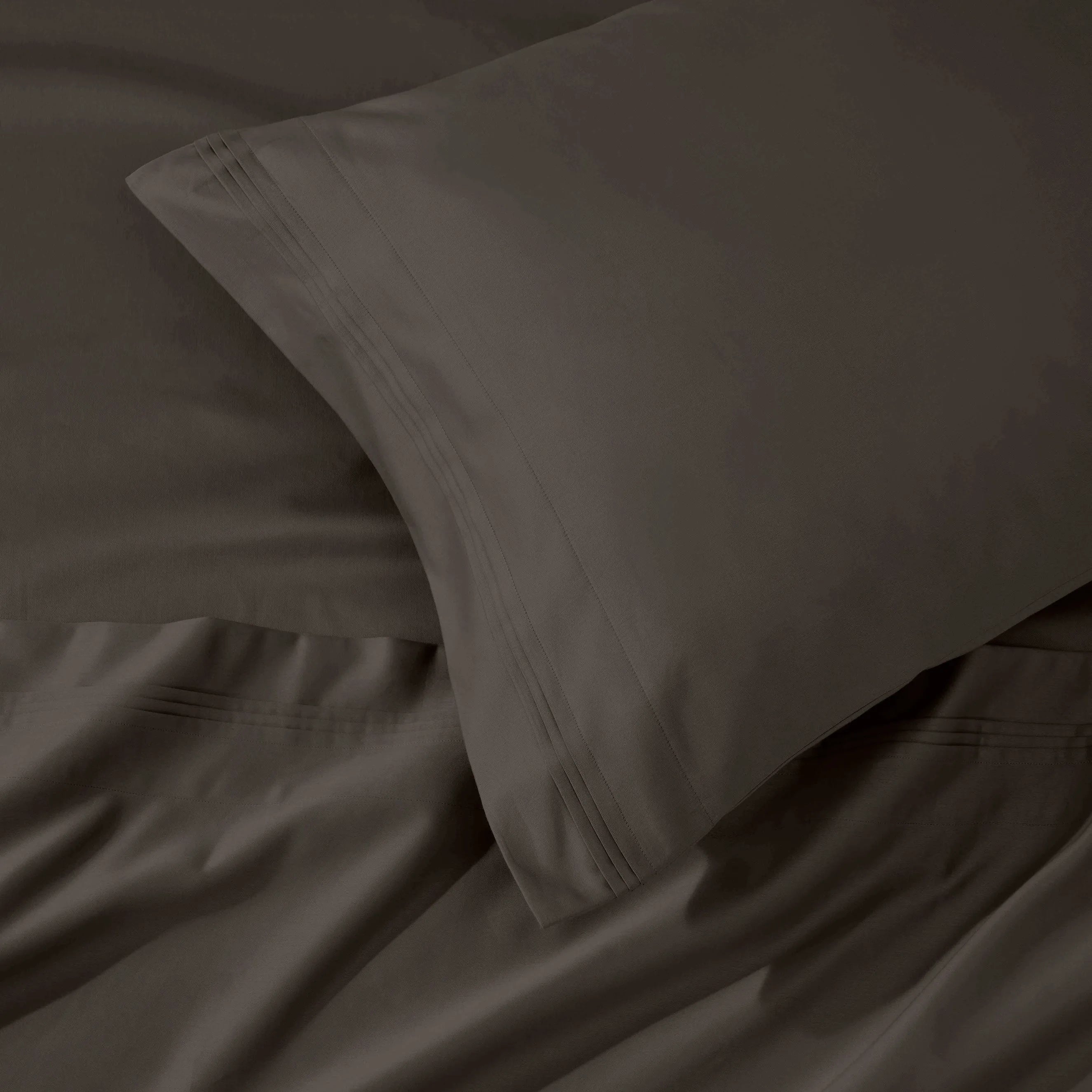 1000 Thread Count Egyptian Cotton Solid Pillowcase Set