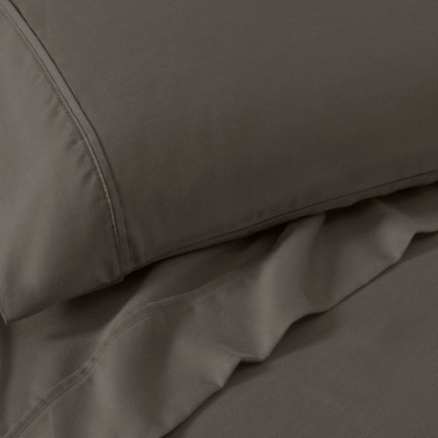 1200 Thread Count Cotton Rich Bed Sheet Set Solid Deep Pocket