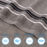 Sadie Zero Twist Cotton Solid Absorbent 3 Piece Towel Set