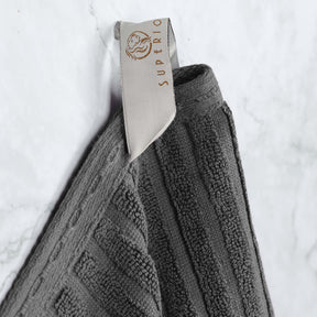 Soho Ribbed Cotton Absorbent Bath Towel Set of 4