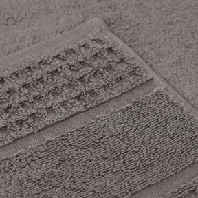 Napa Zero Twist Cotton Solid Waffle Face Towel Washcloth Set of 12