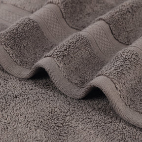 Chevron Zero Twist Solid Soft Absorbent Cotton 3 Piece Towel Set