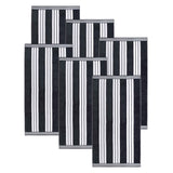 Striped Oversized Cotton Beach Towel Set of 2, 4, or 6 Piece