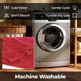 Cotton Checkers Geometric Non-Skid Washable 2 Piece Bath Rug Set