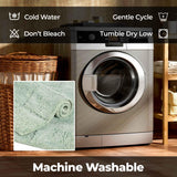 Cotton Checkers Geometric Non-Skid Washable 2 Piece Bath Rug Set