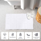 Cotton Checkers Geometric Non-Skid Washable 2 Piece Bath Rug Set