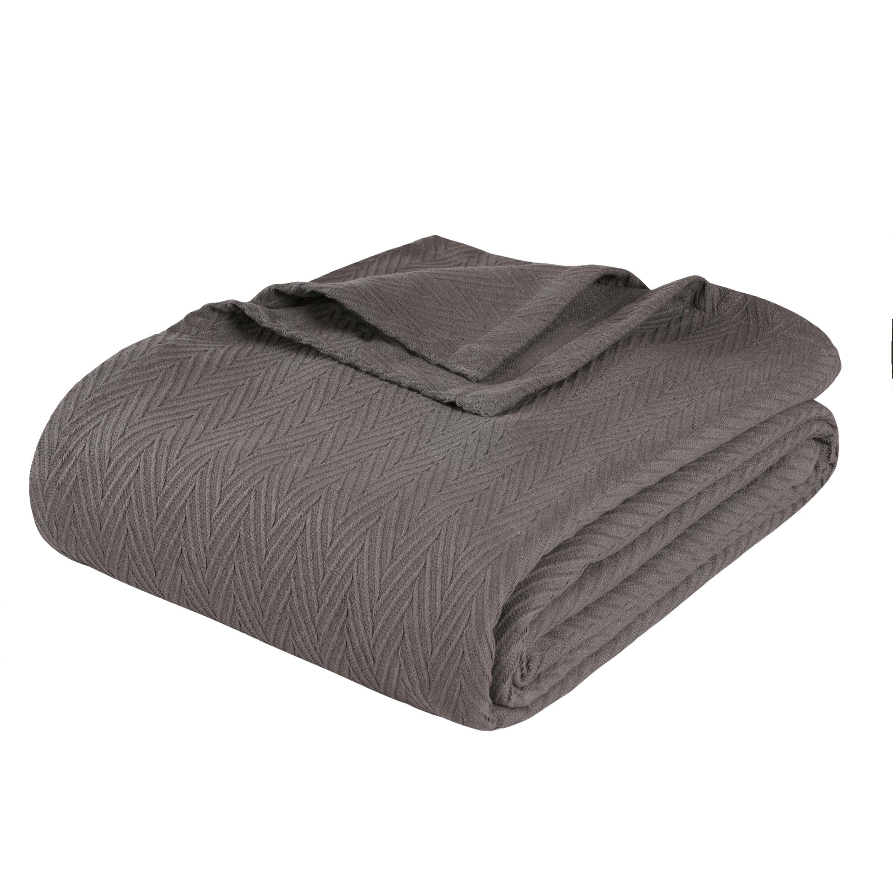 Metro Chevron Zig-Zag Modern All-Season Cotton Blanket