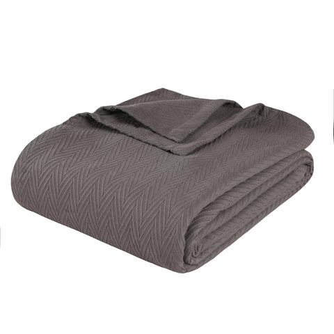 Lightweight Cotton Blanket – Metro Chevron, All-Season Bedding