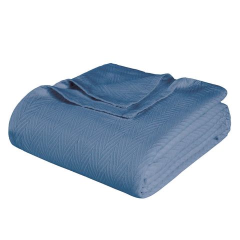 Lightweight Cotton Blanket – Metro Chevron, All-Season Bedding