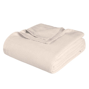 Metro Chevron Zig-Zag Modern All-Season Cotton Blanket