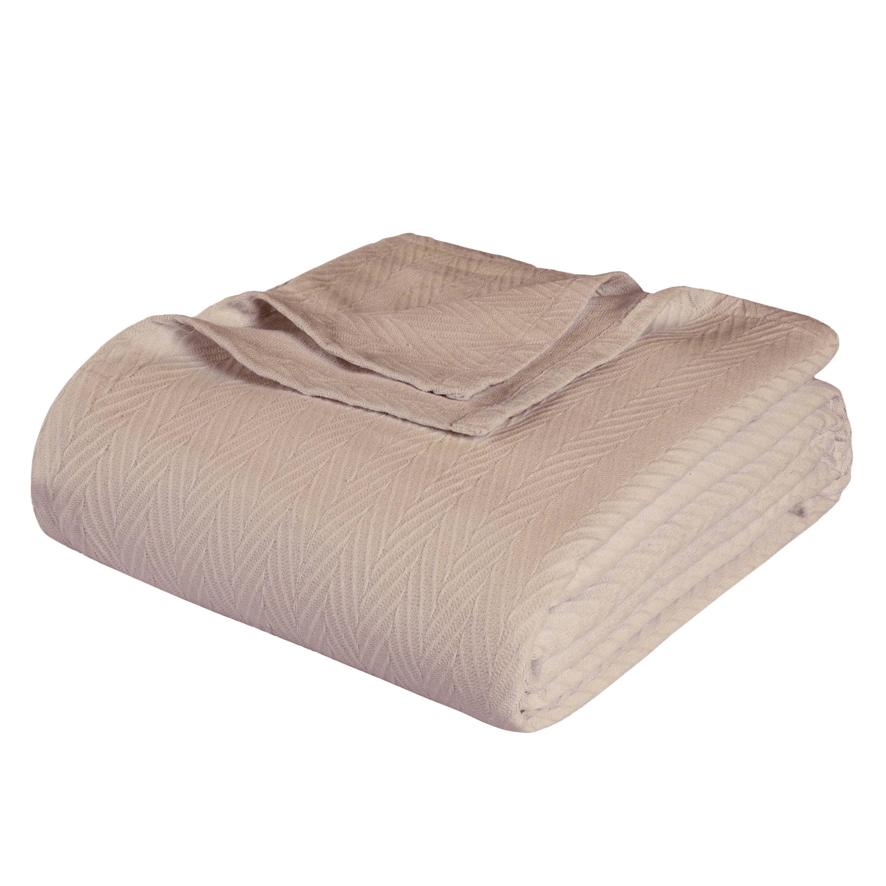 Metro Chevron Zig-Zag Modern All-Season Cotton Blanket