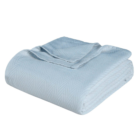 Lightweight Cotton Blanket – Metro Chevron, All-Season Bedding