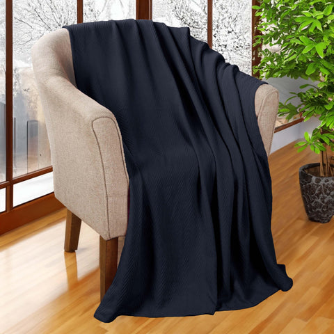 Lightweight Cotton Blanket – Metro Chevron, All-Season Bedding