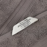Chevron Zero Twist Solid and Jacquard Soft Cotton Hand Towel Set of 6