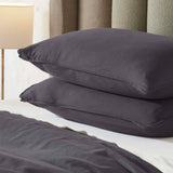 Chloe 100% Cotton Linen Texture Vintage Wash Duvet Cover Set