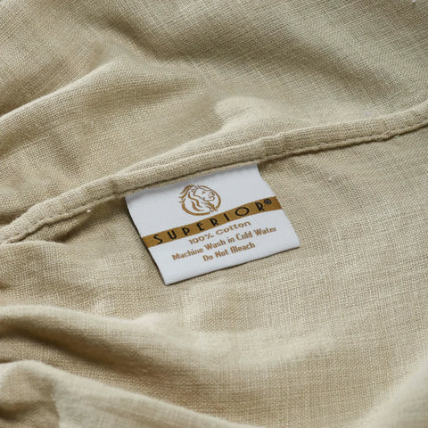 Chloe 100% Cotton Linen Texture Vintage Wash Deep Pocket Bed Sheet Set