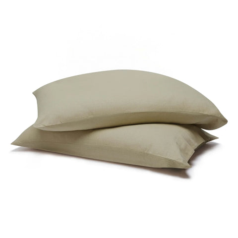 Chloe 100% Cotton Linen Texture Vintage Wash Deep Pocket Bed Pillowcase Set