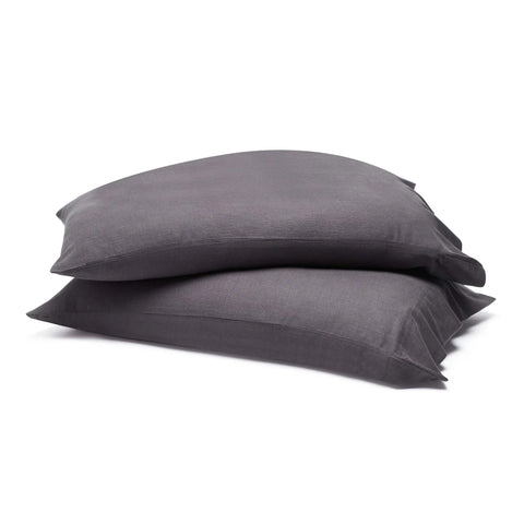 Chloe 100% Cotton Linen Texture Vintage Wash Deep Pocket Bed Pillowcase Set