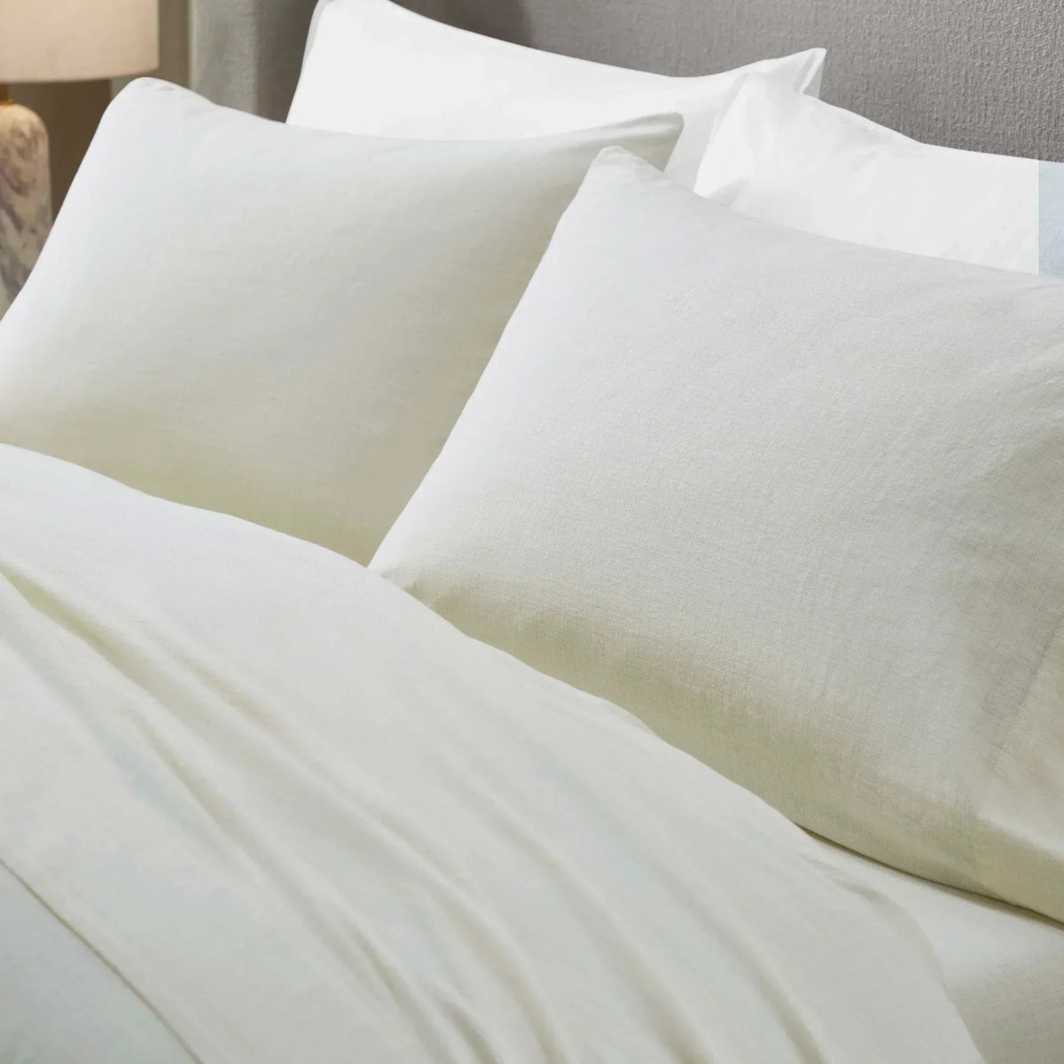 Chloe 100% Cotton Linen Texture Vintage Wash Deep Pocket Bed Pillowcase Set