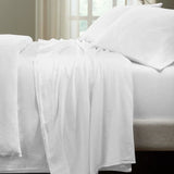 Chloe 100% Cotton Linen Texture Vintage Wash Deep Pocket Bed Sheet Set