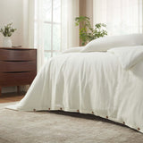 Chloe 100% Cotton Linen Texture Vintage Wash Duvet Cover Set