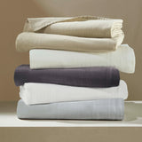 Chloe 100% Cotton Linen Texture Vintage Wash Deep Pocket Bed Sheet Set