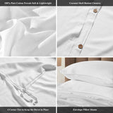 Chloe 100% Cotton Linen Texture Vintage Wash Duvet Cover Set