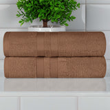Ultra-Soft Cotton Solid Medium Weight Absorbent Bath Towel Set of 2