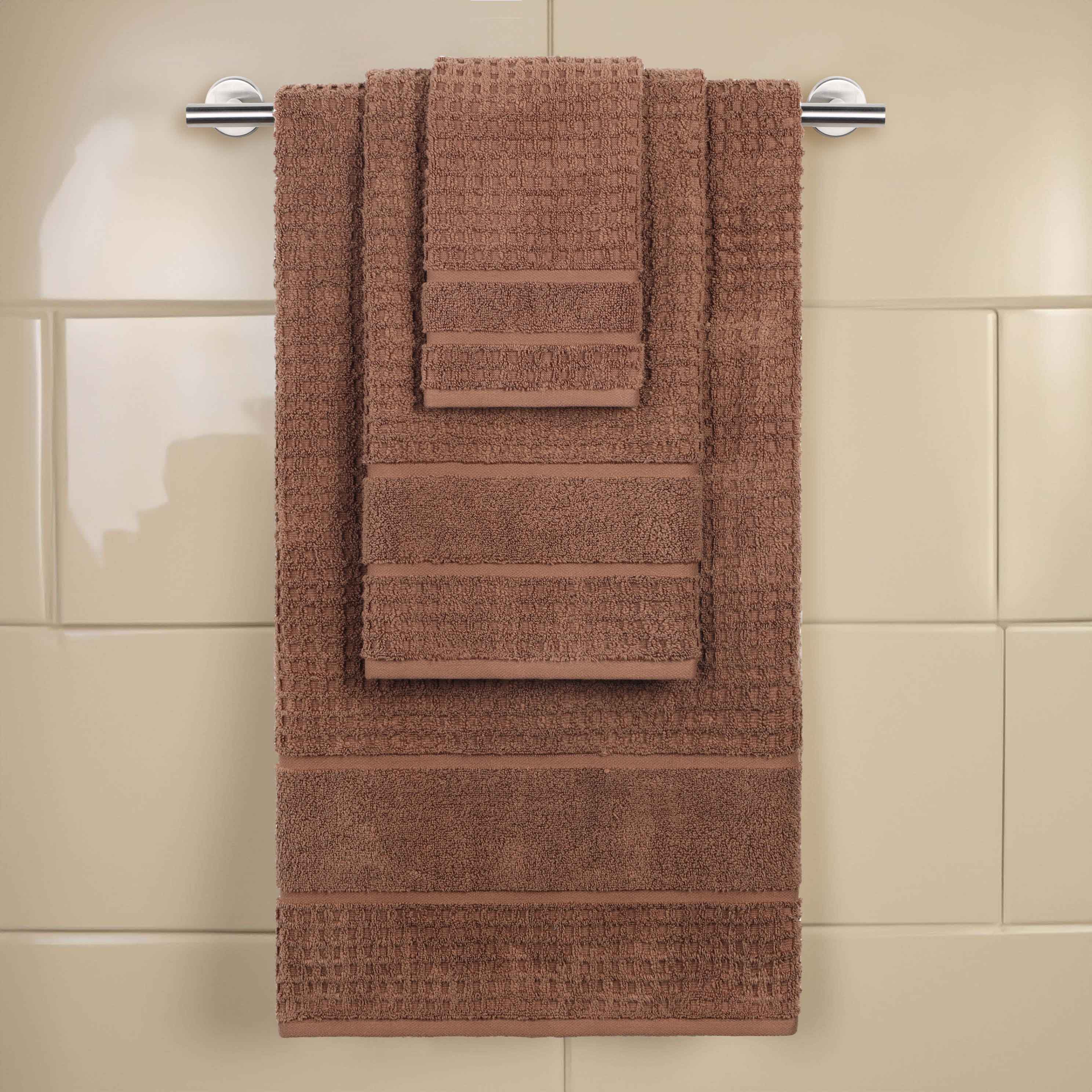 Napa Zero Twist Cotton Solid Waffle Honeycomb 3 Piece Towel Set