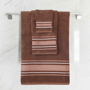 Sadie Zero Twist Cotton Solid Absorbent 3 Piece Towel Set