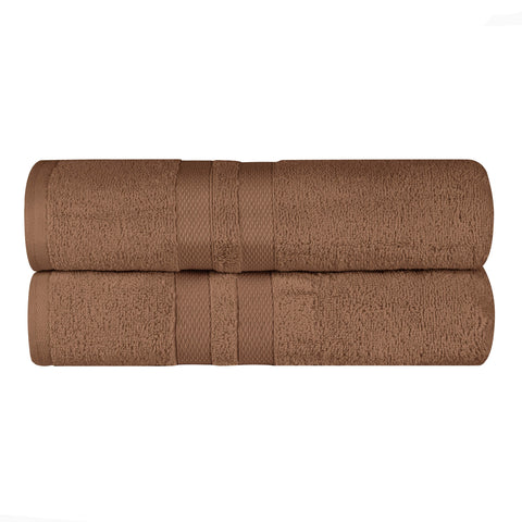 Ultra-Soft Cotton Solid Medium Weight Absorbent Bath Towel Set of 2