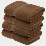 Egyptian Cotton Plush Heavyweight Bath Towel Set of 4