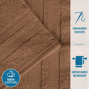 Ultra-Soft Cotton Solid Medium Weight Absorbent Bath Towel Set of 2