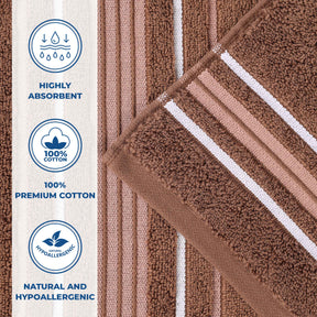 Sadie Zero Twist Cotton Solid Absorbent 3 Piece Towel Set
