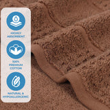 Napa Zero Twist Cotton Solid Waffle Honeycomb Bath Sheet Set of 2